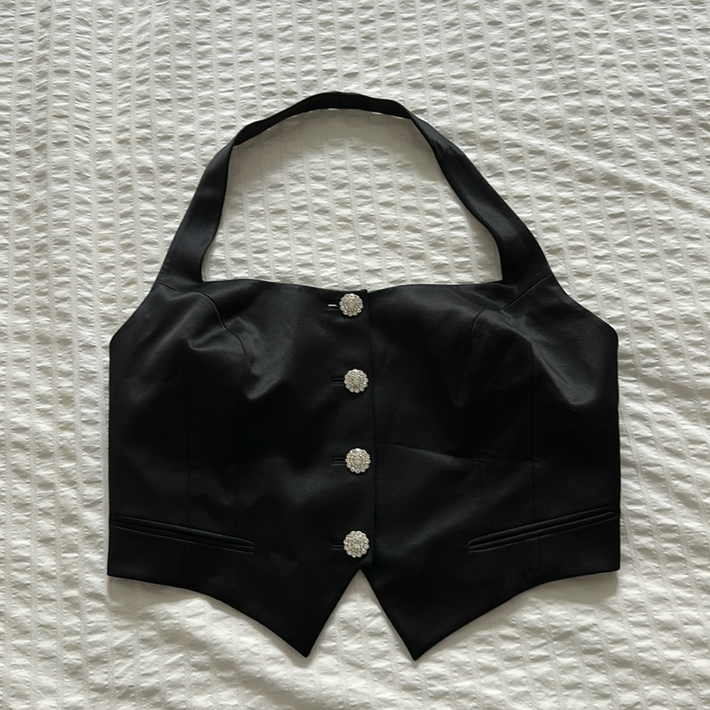 Vintage Silk Waistcoat Vest